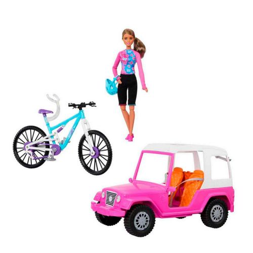 Muñeca Con Bicicleta De Montaña
