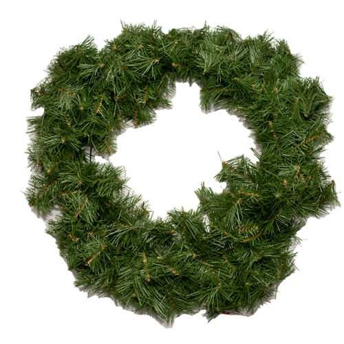 Corona 60Cm Verde Plastico Hierro