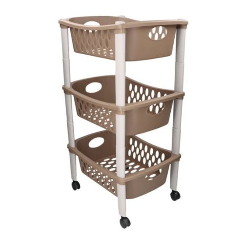 Carro De 3 Estantes Otello Tortora