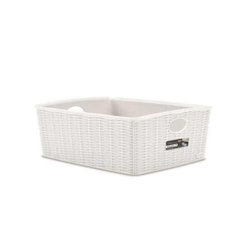 Cesto Elegance L 36X29X13Cm Blanco