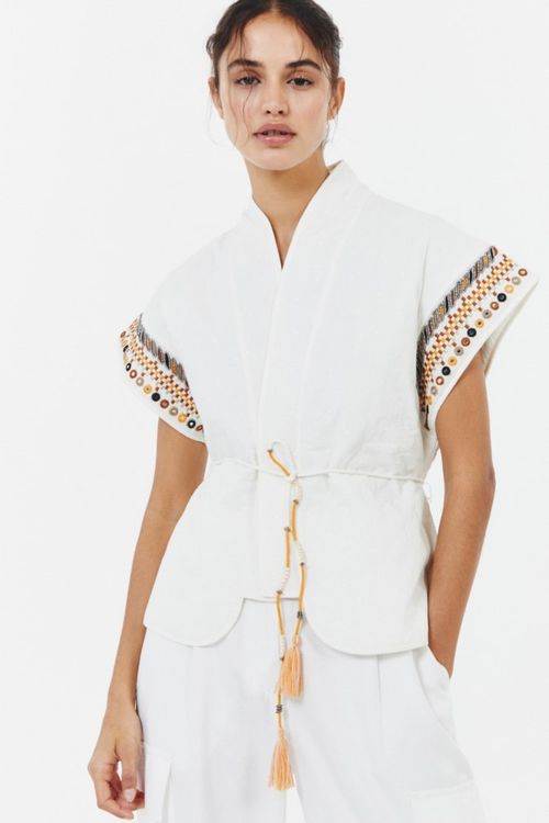 Chaleco Kimono Bordado
