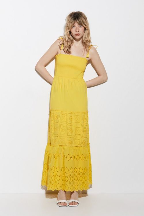 Vestido Tirantes Schiffli