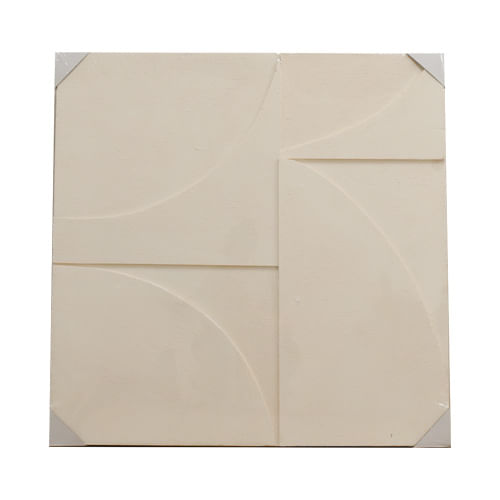 Cuadro 100X100Cm Beige Abstracto