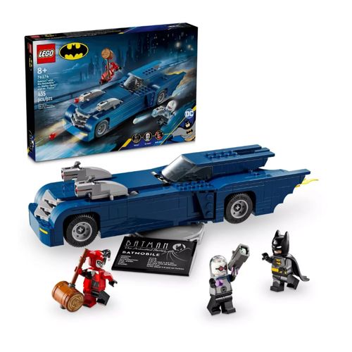 Batman Con Batmóvil Vs Harley Quinn Y Mr Freeze