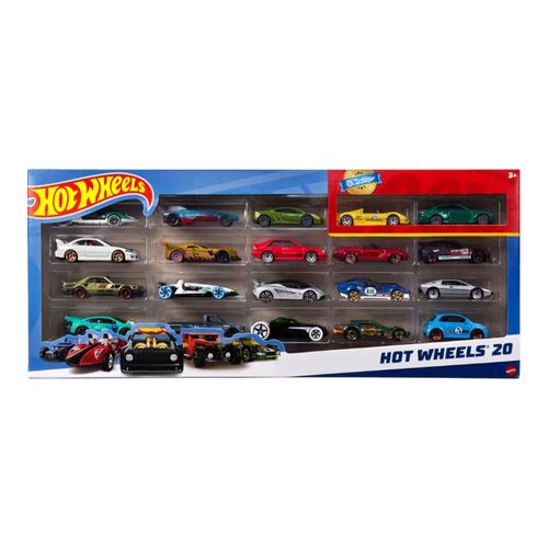 Hot Wheels Die Cast Basics Paquete De 20 Autos