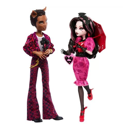 Paquete De 2 Draculaura+Clawd Love Edition