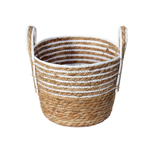 Cesto De Fibra Natural C Asa Ø29