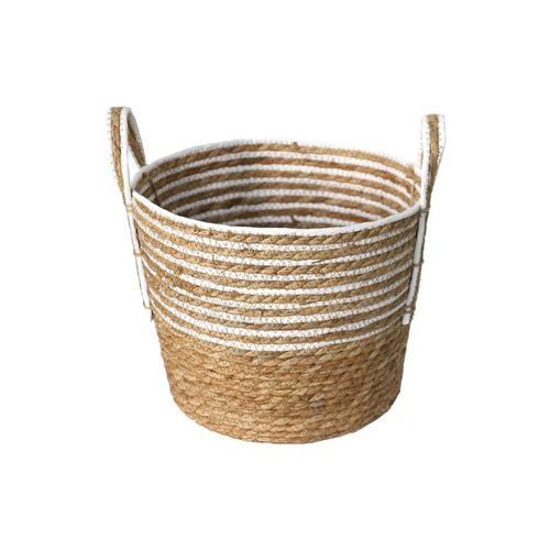 Cesto De Fibra Natural C Asa Ø 26