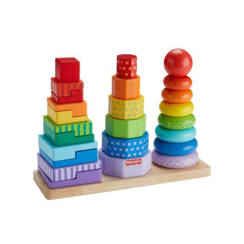 Clasificador De Formas Apilables De Madera Para Niños Pequeños Finos