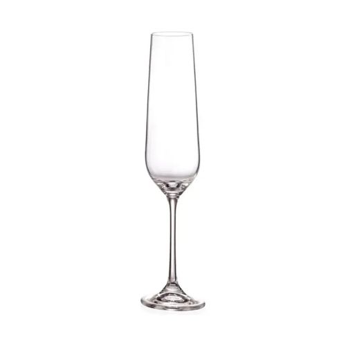 Set 6 Copas Flauta 210Ml Tori Titanium Bohemia