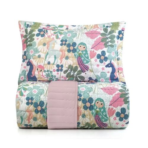 Juego De Cubrecama Mundo Kids Malha Antim 1,70M X 2,40M