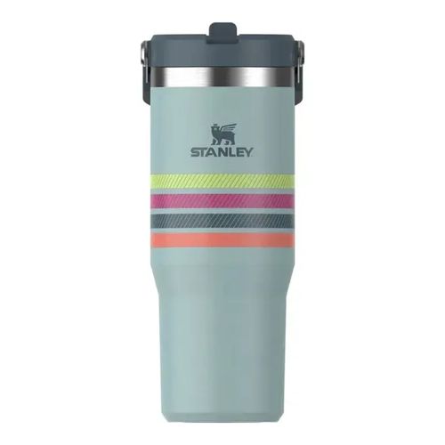 Stan 30Oz Classic Flip Straw Tumb Seafoam Strpe Sa