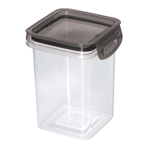 Porta Alimentos Traba Mas Cuad Cristal 830Ml Ahumado