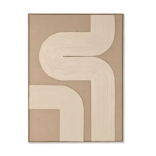 Cuadro Yute Foam 103X4 5X143 Moderno 3D Natural