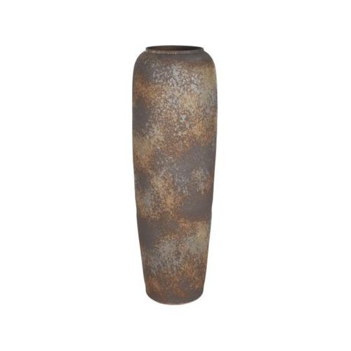 Anfora Ceramica 38X38X120 35 Kg Desgastado Gris