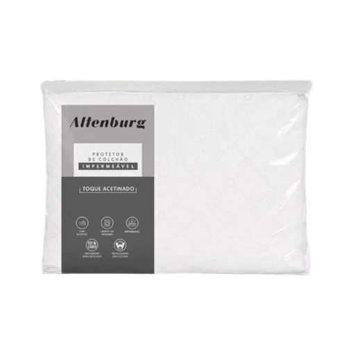 Protector De Colchón Con Elástico Impermeable Toque Acetinado - 1 58M X 1 98M X 50Cm