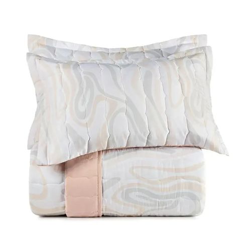 Juego De Cubrecama 3Pc Tacto Satinado Conectada 2 80M X 2 60M