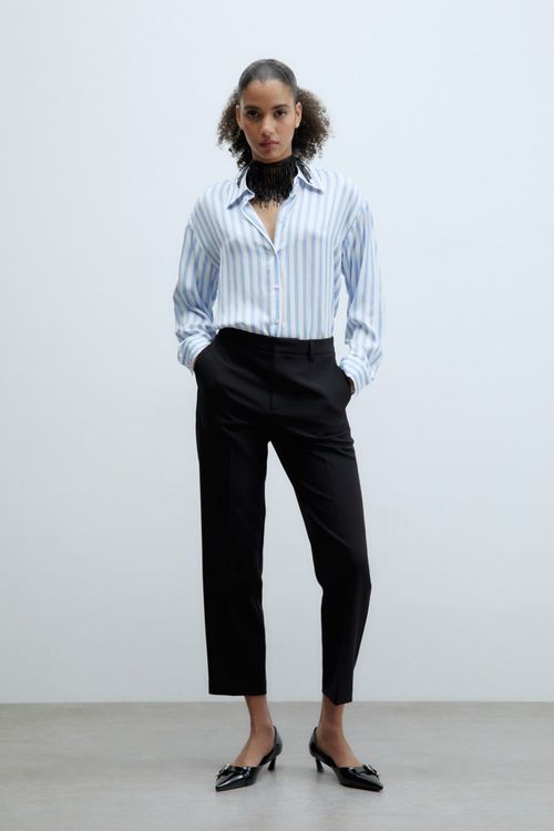 Camisa Satinada Rayas