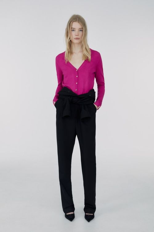 Cardigan Básica Cuello V