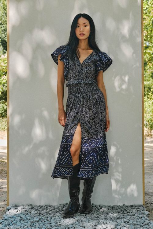 Vestido Print Bordad