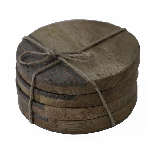 Juego Portavasos 4Pz 10X10X1Cm