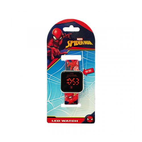 Reloj Spiderman Led Azul Clásico