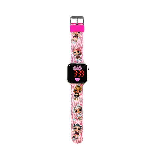 Reloj Lol Led Correa Fucsia Impresa