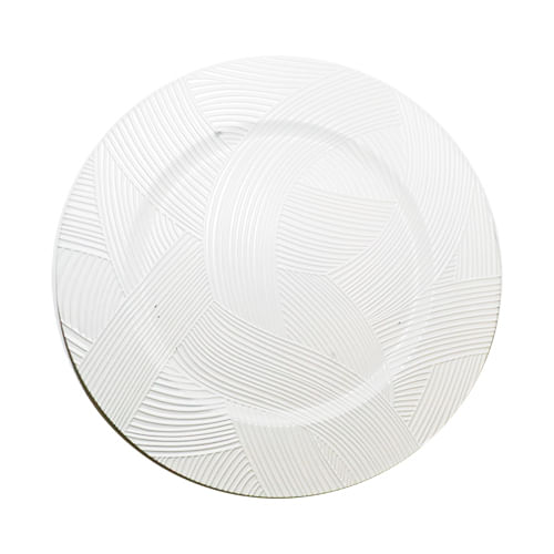 Plato Base Blanco 32,8X32,8X1,7Cm