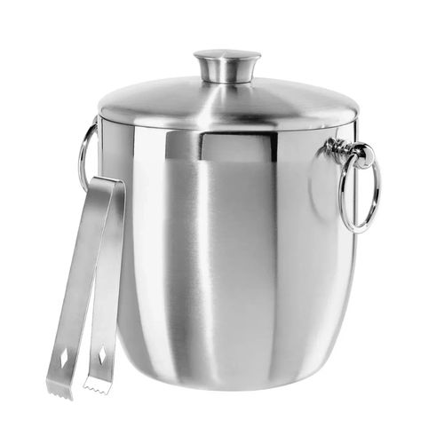Hielera Con Doble Pared Y Tapa Acero Inox 3Lt