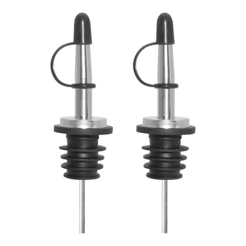 Juego De 2Pza Vertedores Clasicos Con Tapa Acero Inox