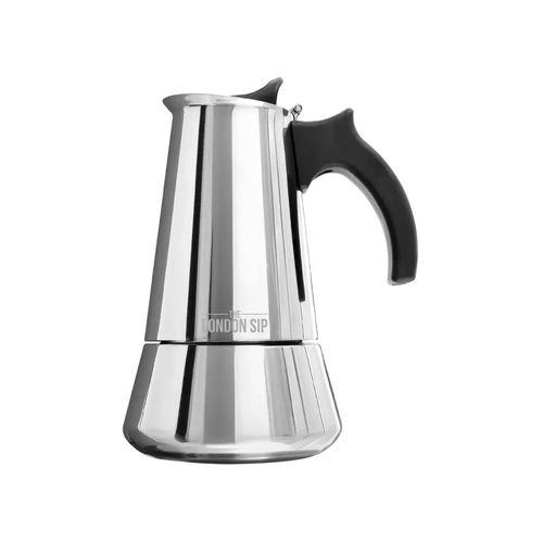 Cafetera Espresso De Acero Inoxidable 10 Tazas Plata