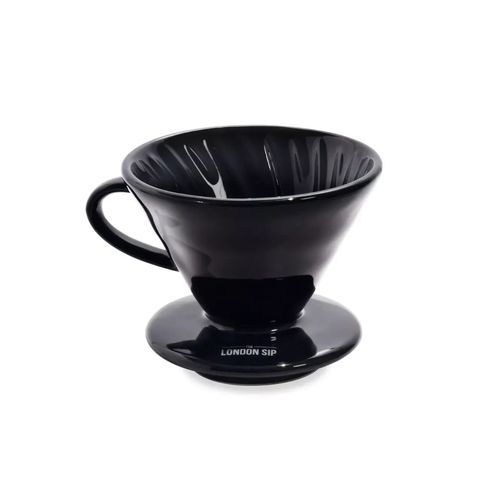 Taza De Café De Cerámica London Sip 1-4 Tazas Negro