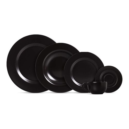 JUEGO DE VAJILLAS de 30 pzs Negro Matte