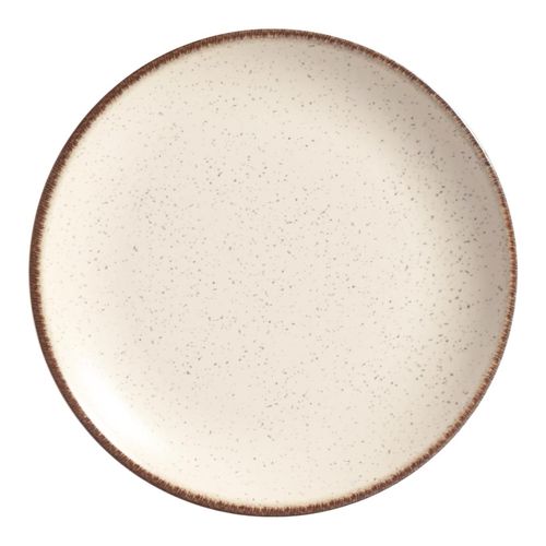 Plato Postre Coup Vanilla Matte 21 cm