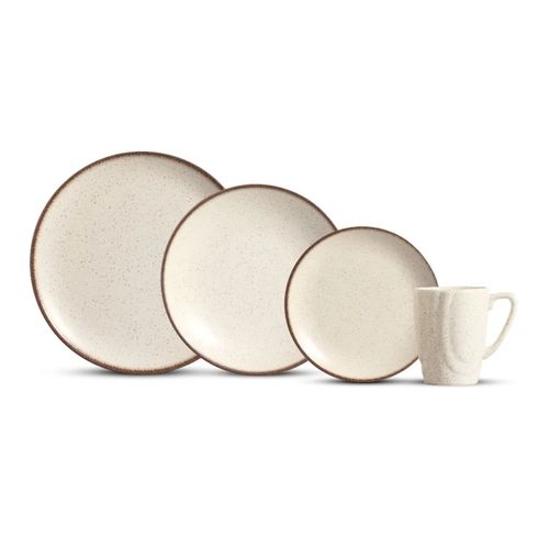 JUEGO DE VAJILLAS de 16 pzs c Taza Mug Vanilla Matte