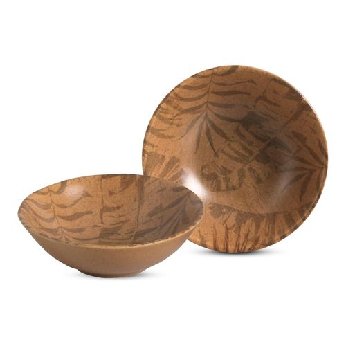 Bowl Decorado Palm Tree Terracota Matte Alt 47 Cm Vol 300 Ml