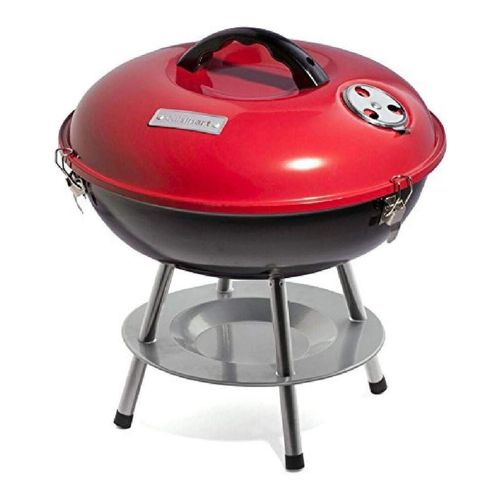 Parrilla A Carbón Portatil De Acero 35Cm Rojo