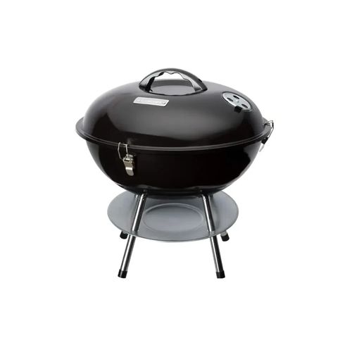 Parrilla A Carbón Portatil De Acero 41Cm Negro
