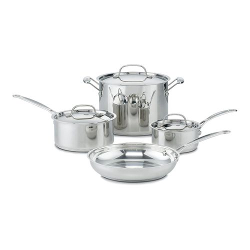 Juego De Ollas 7 Pz Inox Chefs