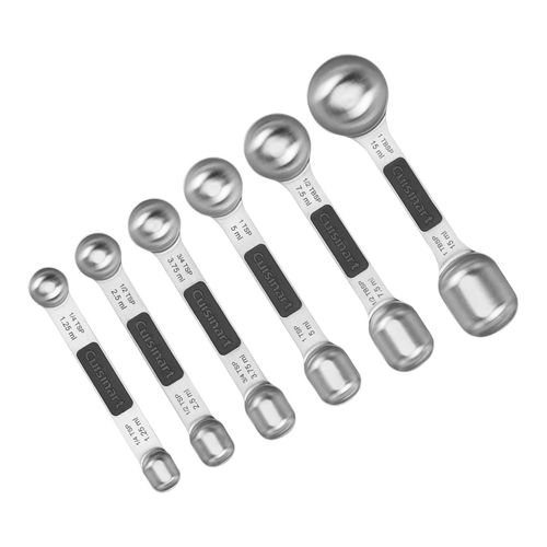 Juego De Cucharas Medidoras 6Pz Magnéticas De Acero Inox