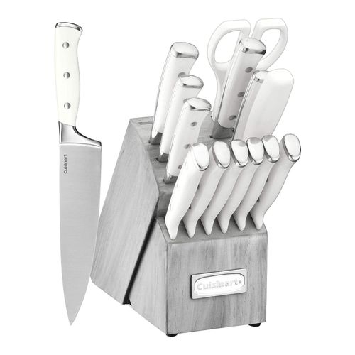 Juego De Cuchillos 15 Pz Blanco