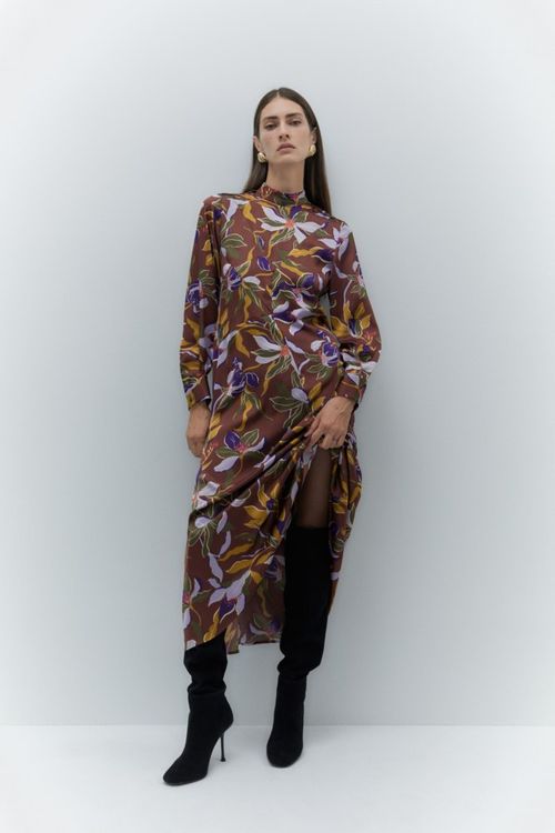 Vestido Midi Estampado