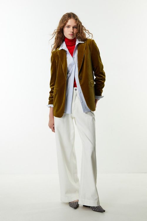 Blazer Terciopelo Recta