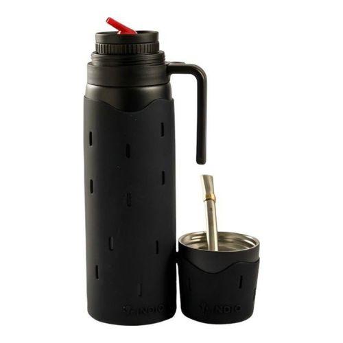 Termo Mate 3 En 1 1Lt Con Forro Completo De Silicona