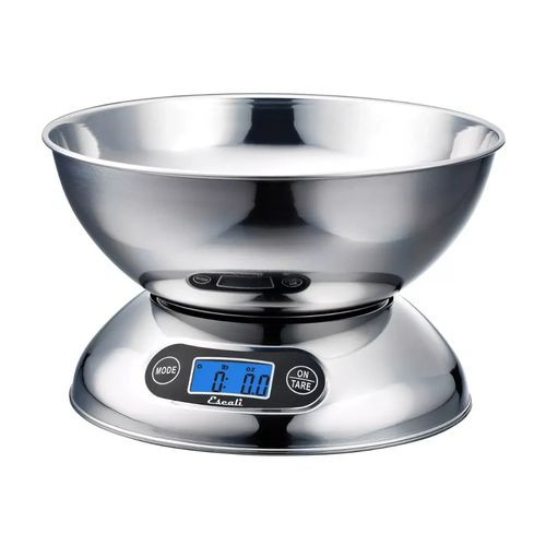 Báscula Digital 11 Lb - 5 Kg Acero Inoxidable Con Cuenco Ron