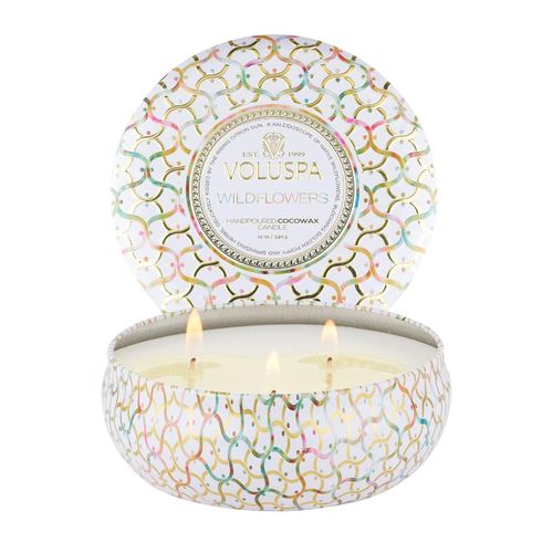 Vela Wild Flowers 3 Wick Tin