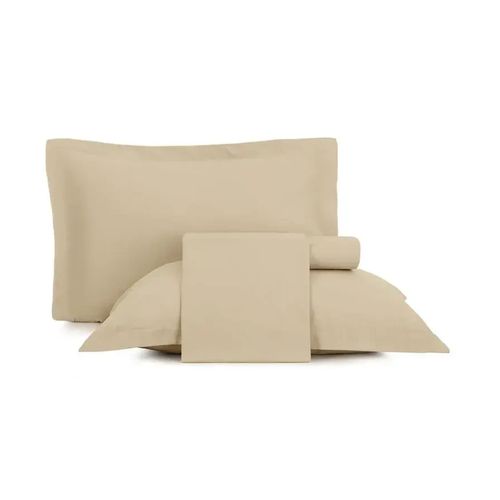 Juego De Sábanas 3Pz Tacto Satinado 150X240 Beige Tan