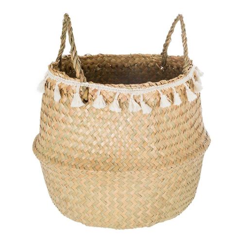 Cesta Pompom Blanco Mm