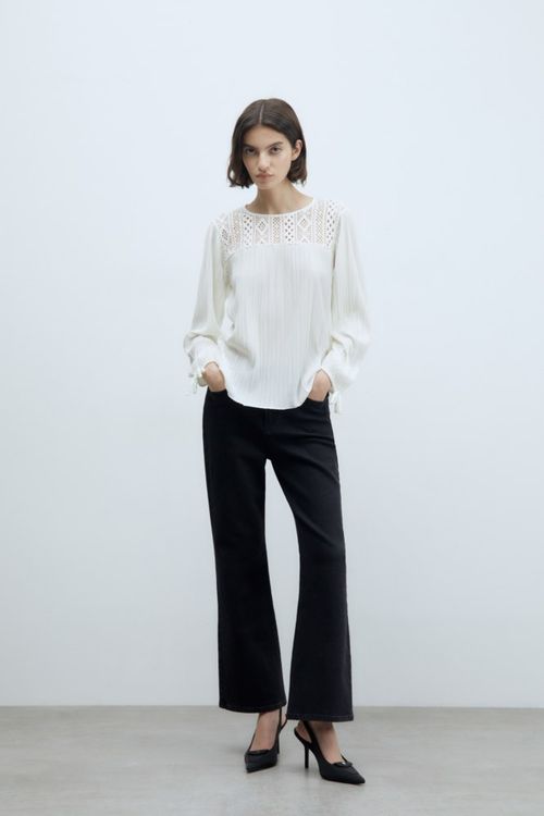 Blusa Romántica Plisada