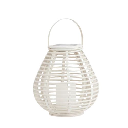 Farol Solar L Blanco 39X39X60 Cm